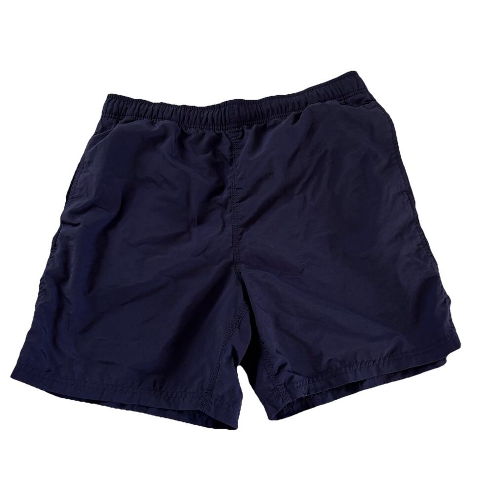 Men's Islander Navy Blue 6.5" Inseam Lined Swim Shorts Size Medium Nylon